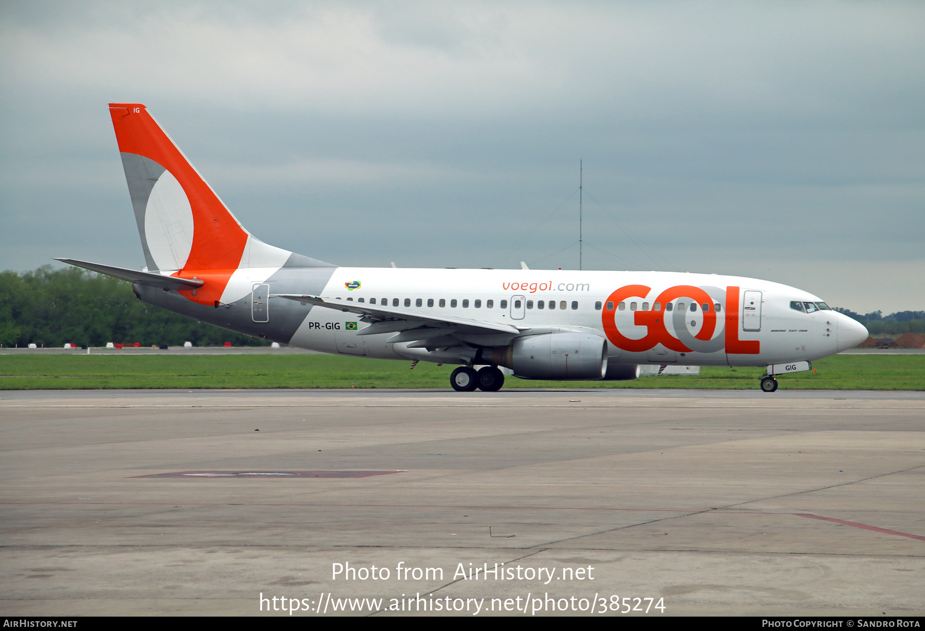 Aircraft Photo of PR-GIG | Boeing 737-73S | GOL Linhas Aéreas | AirHistory.net #385274