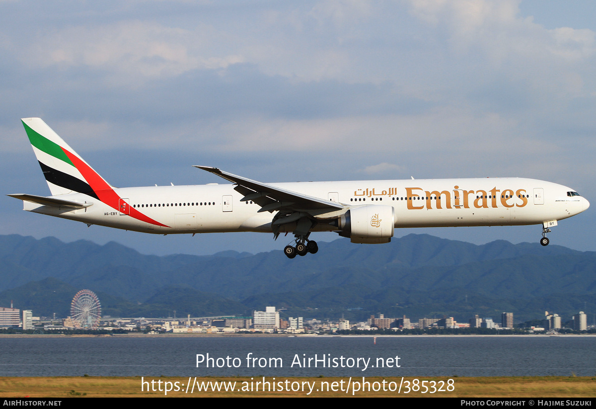 Aircraft Photo of A6-EBY | Boeing 777-36N/ER | Emirates | AirHistory.net #385328