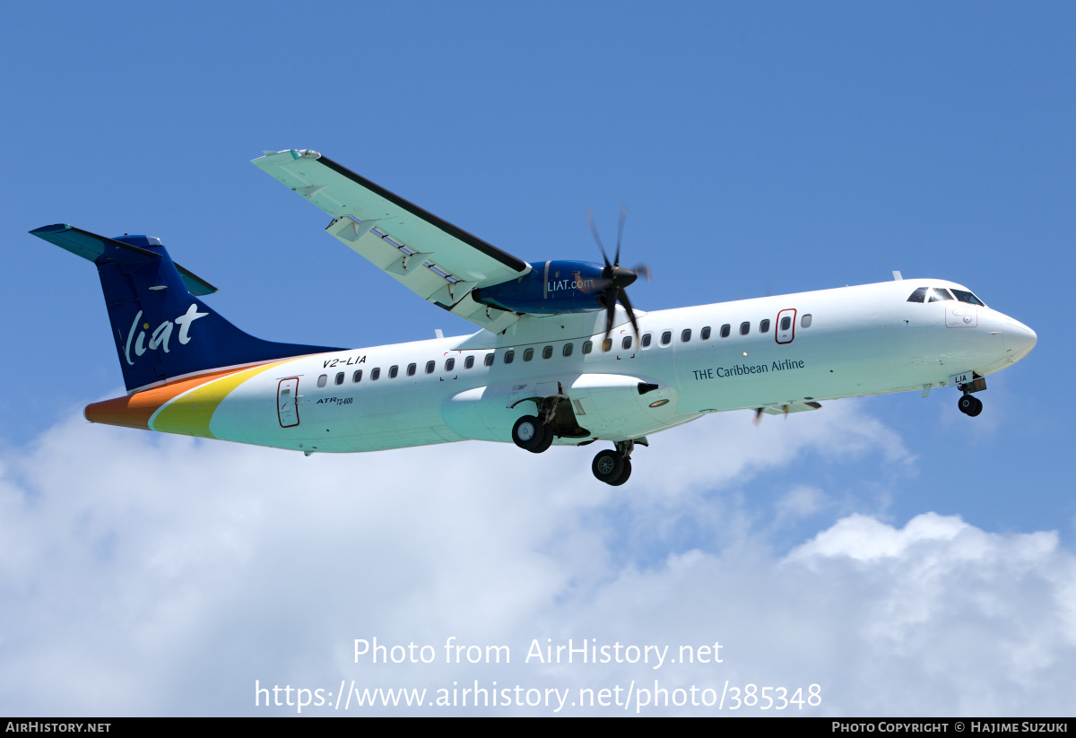 Aircraft Photo of V2-LIA | ATR ATR-72-600 (ATR-72-212A) | LIAT - Leeward Islands Air Transport | AirHistory.net #385348