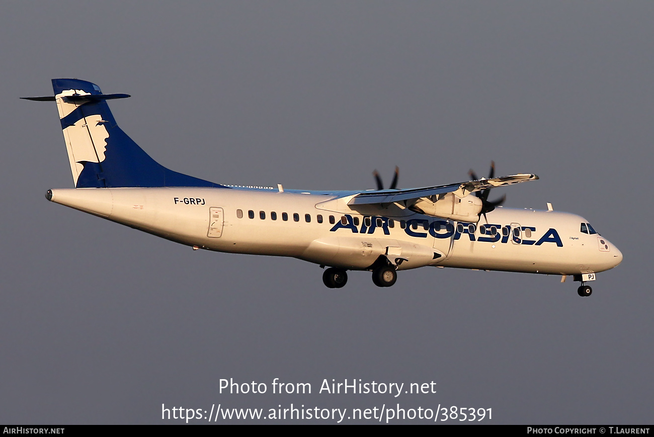 Aircraft Photo of F-GRPJ | ATR ATR-72-500 (ATR-72-212A) | Air Corsica | AirHistory.net #385391