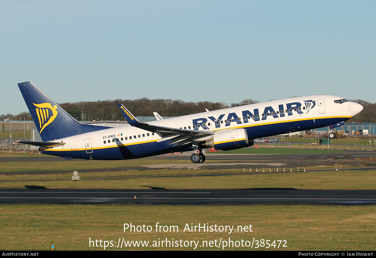 Aircraft Photo of EI-DWO | Boeing 737-8AS | Ryanair | AirHistory.net #385472