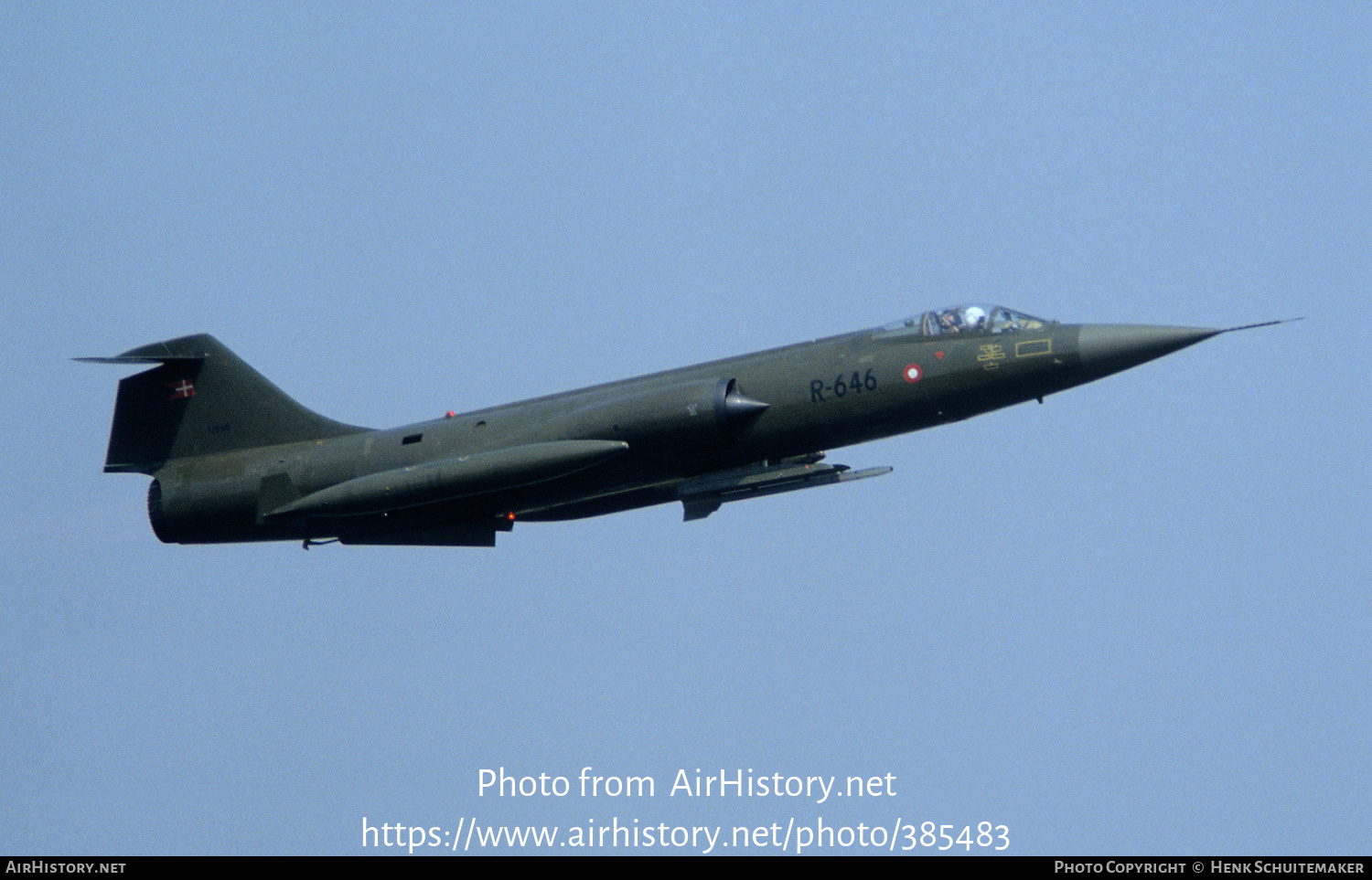 Aircraft Photo of R-646 | Lockheed F-104G Starfighter | Denmark - Air Force | AirHistory.net #385483