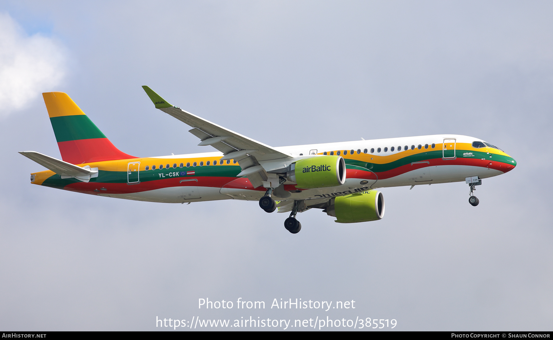 Aircraft Photo of YL-CSK | Airbus A220-371 (BD-500-1A11) | AirBaltic | AirHistory.net #385519