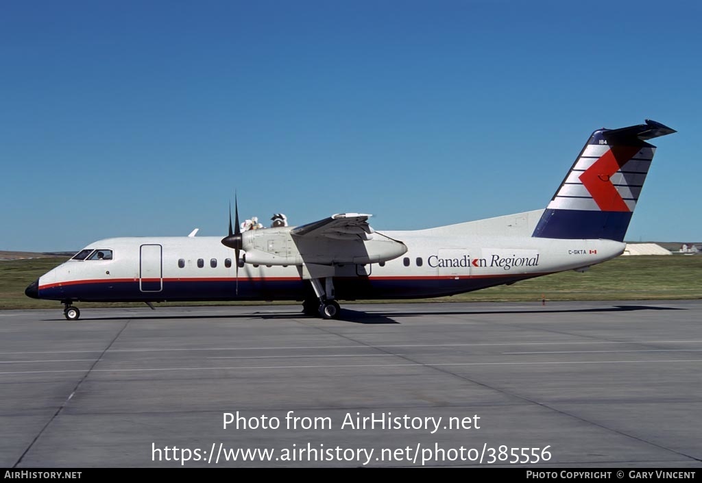 Aircraft Photo of C-GKTA | De Havilland Canada DHC-8-301 Dash 8 | Canadian Regional Airlines | AirHistory.net #385556