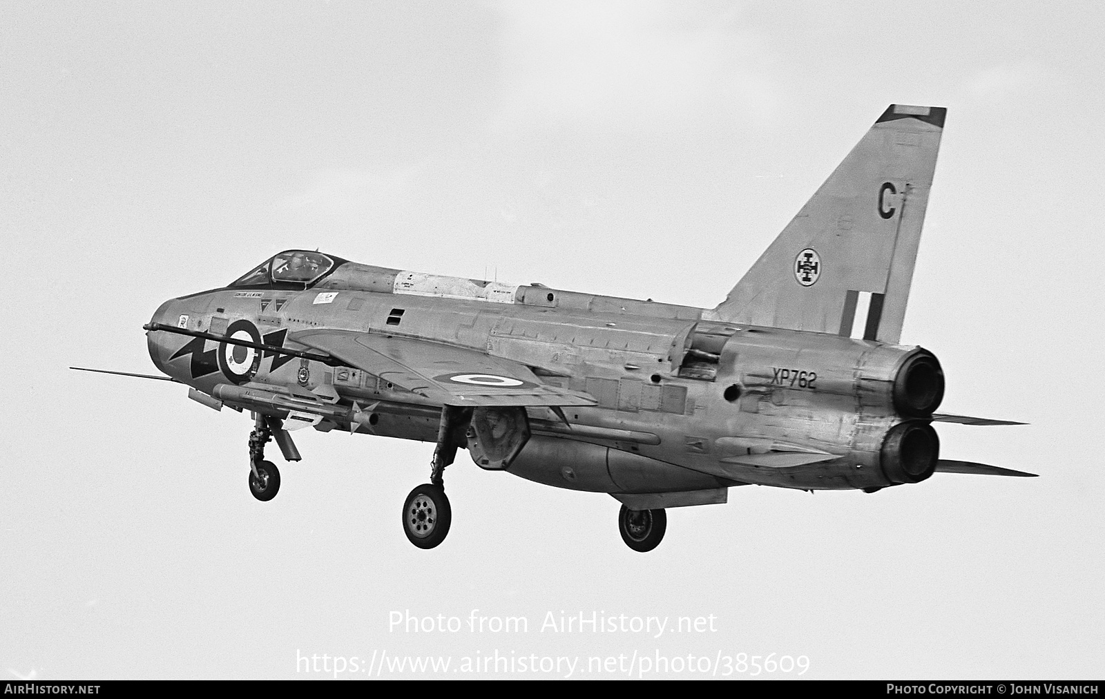 Aircraft Photo of XP762 | English Electric Lightning F3 | UK - Air Force | AirHistory.net #385609