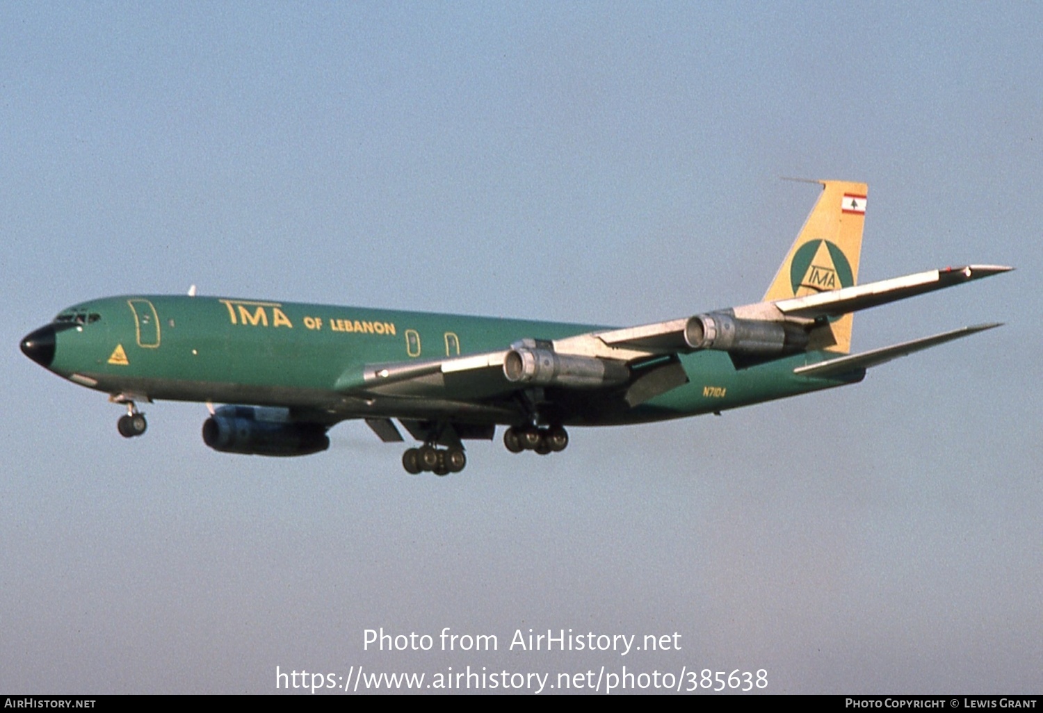 Aircraft Photo of N7104 | Boeing 707-327C | TMA of Lebanon - Trans Mediterranean Airways | AirHistory.net #385638