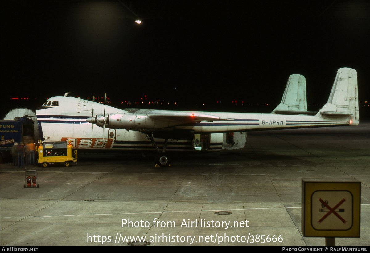 Aircraft Photo of G-APRN | Armstrong Whitworth AW-650 Argosy 102 | Air Bridge Carriers - ABC | AirHistory.net #385666