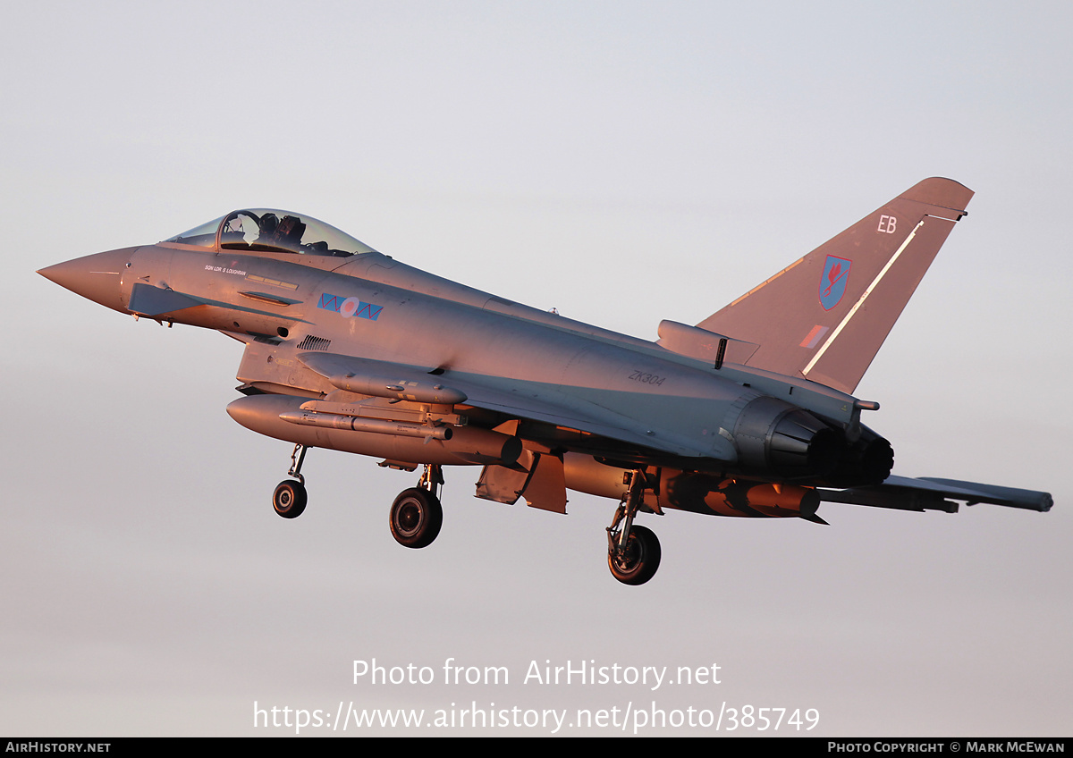 Aircraft Photo of ZK304 | Eurofighter EF-2000 Typhoon FGR4 | UK - Air Force | AirHistory.net #385749