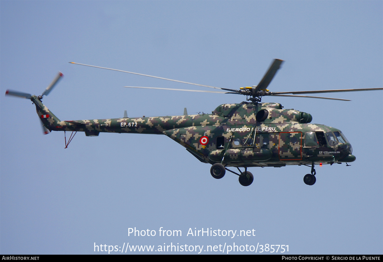 Aircraft Photo of EP-672 | Mil Mi-171Sh-P | Peru - Army | AirHistory.net #385751