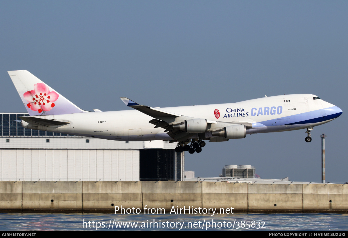 Aircraft Photo of B-18708 | Boeing 747-409F/SCD | China Airlines Cargo | AirHistory.net #385832