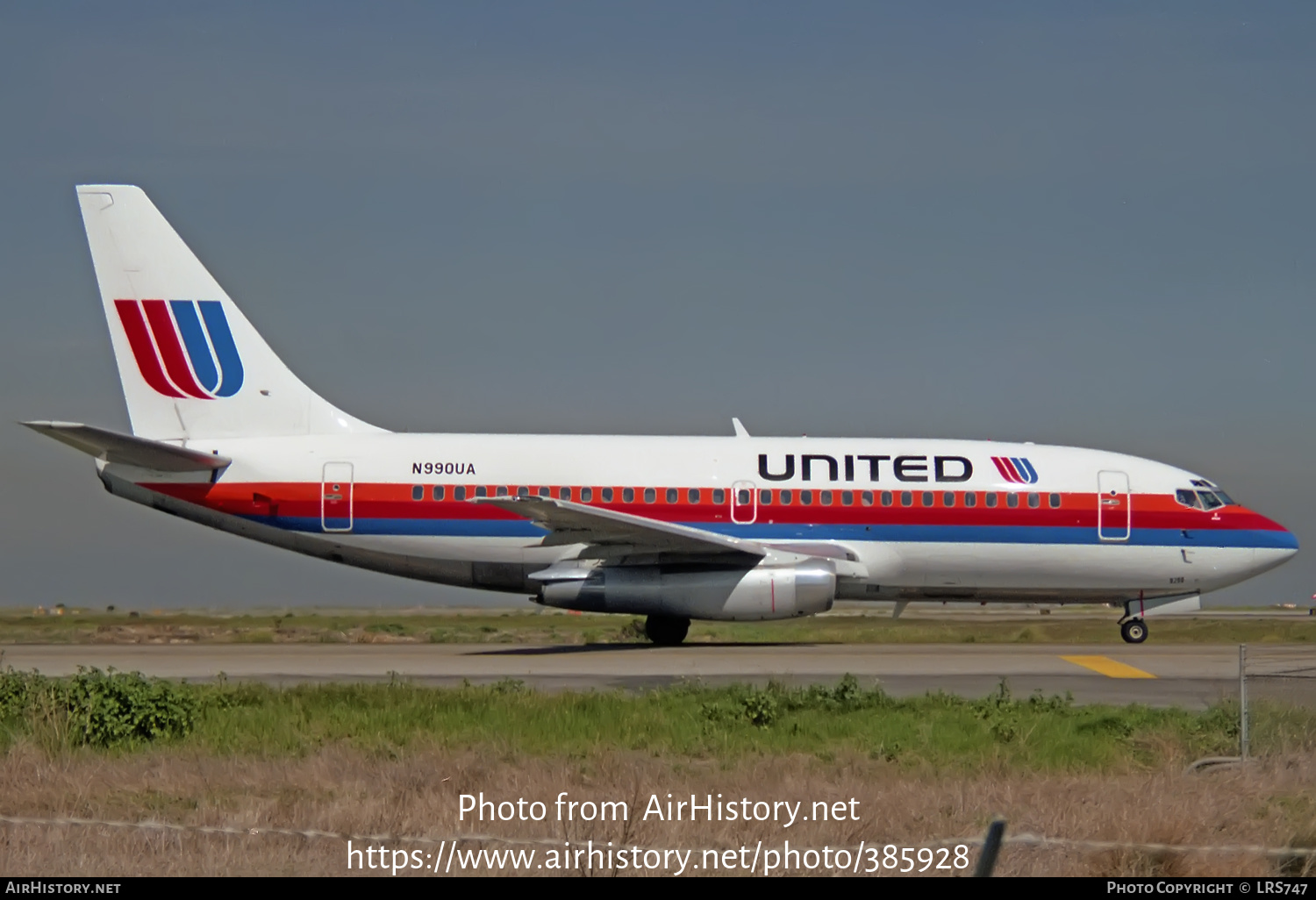 Aircraft Photo of N990UA | Boeing 737-291/Adv | United Airlines | AirHistory.net #385928