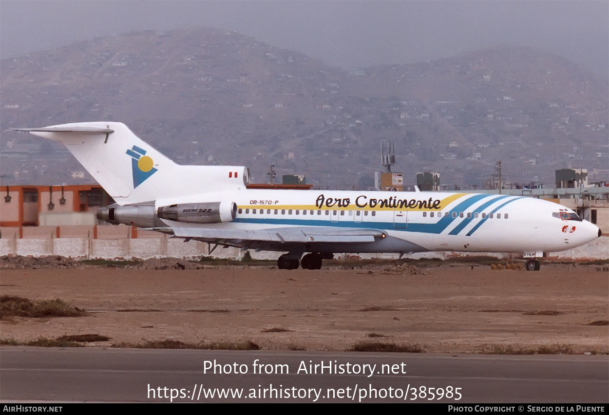 Aircraft Photo of OB-1570P | Boeing 727-22 | Aero Continente | AirHistory.net #385985