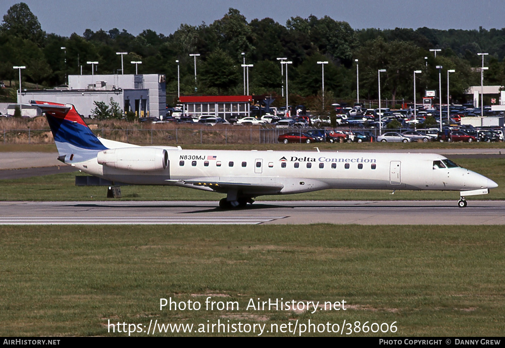 Aircraft Photo of N830MJ | Embraer ERJ-145LR (EMB-145LR) | Delta Connection | AirHistory.net #386006