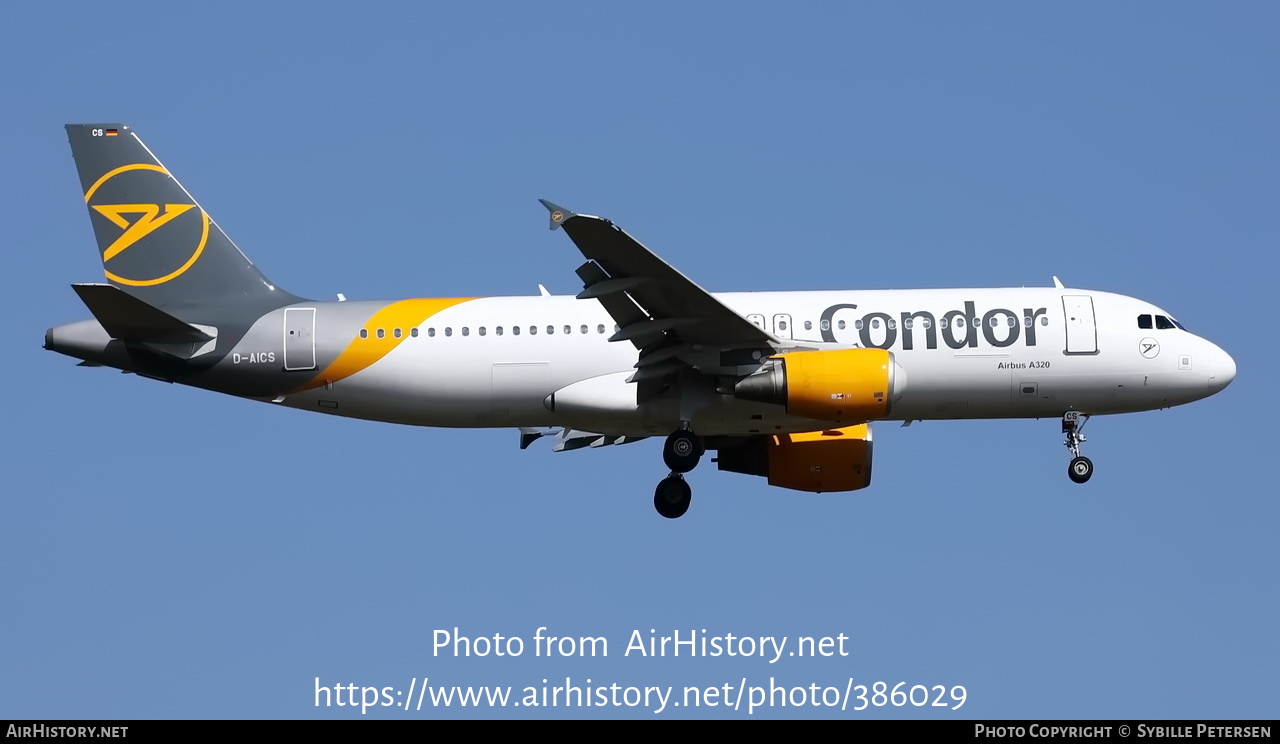 Aircraft Photo of D-AICS | Airbus A320-214 | Condor Flugdienst | AirHistory.net #386029