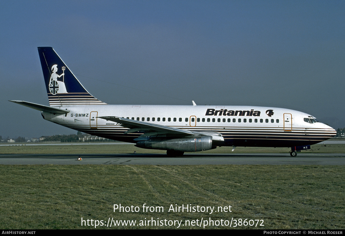 Aircraft Photo of G-BMMZ | Boeing 737-2D6/Adv | Britannia Airways | AirHistory.net #386072