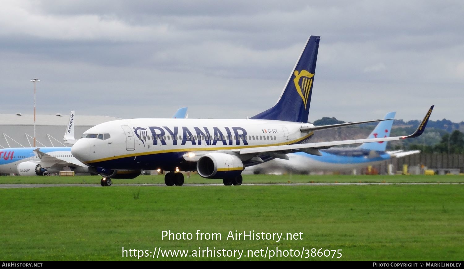 Aircraft Photo of EI-SEV | Boeing 737-73S | Ryanair | AirHistory.net #386075