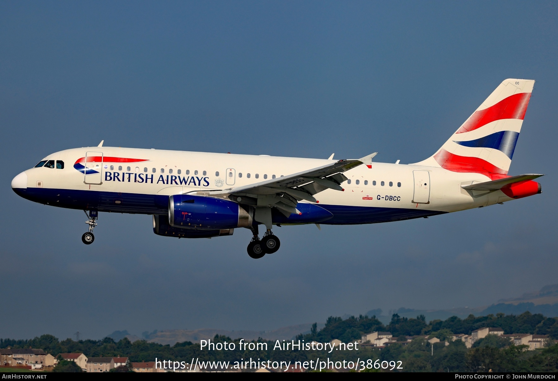 Aircraft Photo of G-DBCC | Airbus A319-131 | British Airways | AirHistory.net #386092