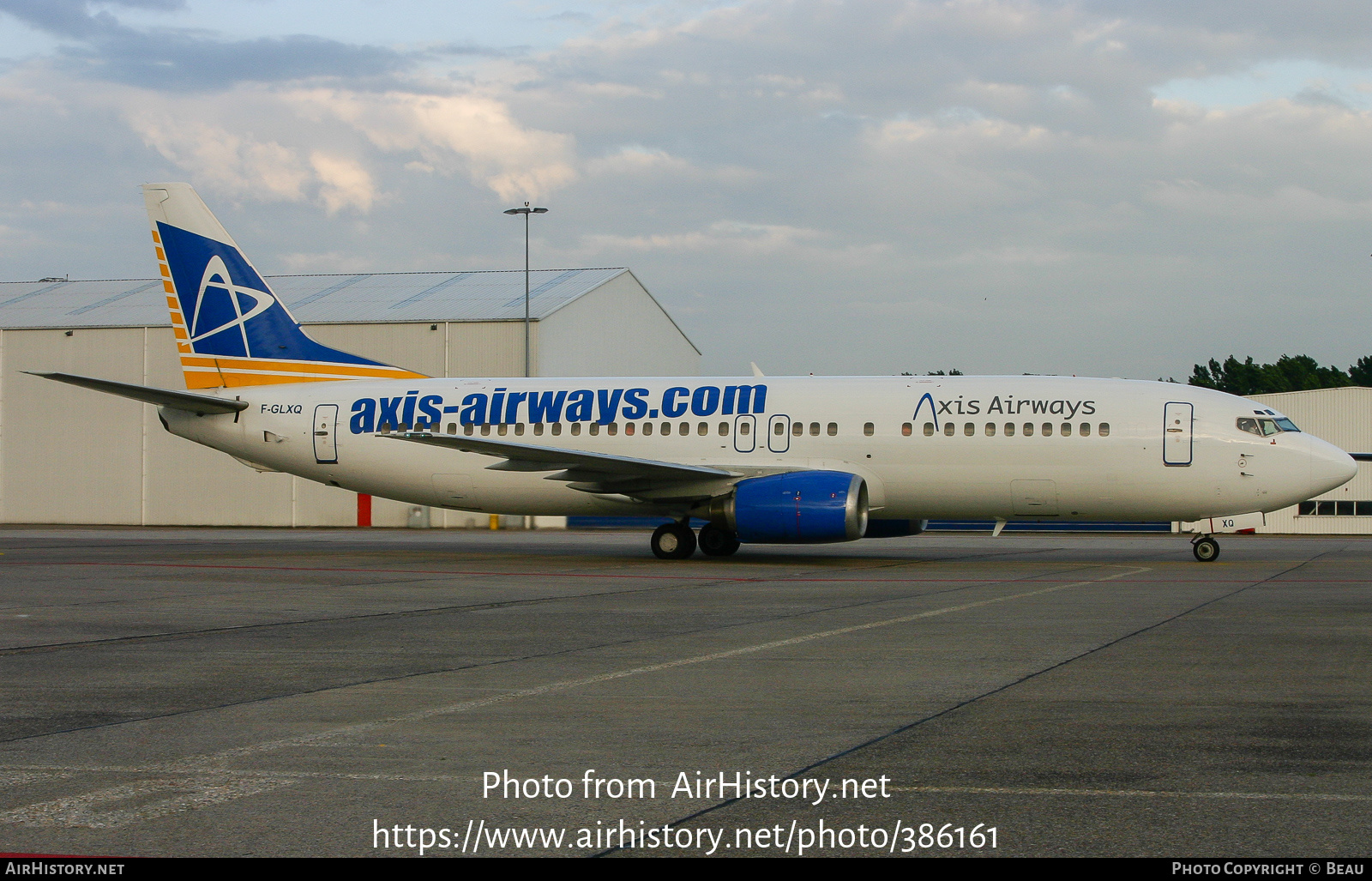 Aircraft Photo of F-GLXQ | Boeing 737-4Y0 | Axis Airways | AirHistory.net #386161