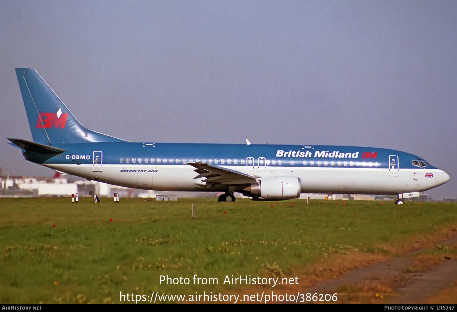 Aircraft Photo of G-OBMO | Boeing 737-4Q8 | British Midland Airways - BMA | AirHistory.net #386206