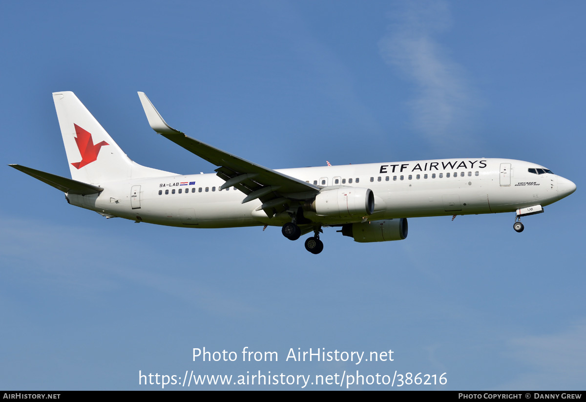 Aircraft Photo of 9A-LAB | Boeing 737-8K5 | ETF Airways | AirHistory.net #386216