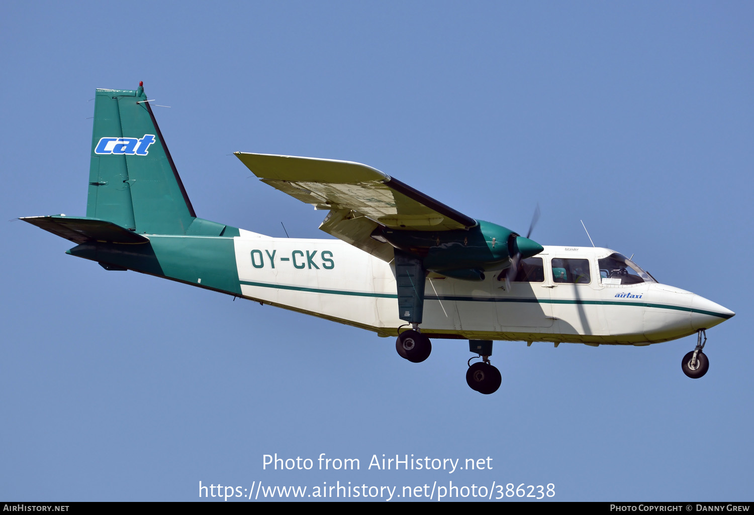 Aircraft Photo of OY-CKS | Britten-Norman BN-2A-21 Islander | CAT - Copenhagen AirTaxi | AirHistory.net #386238