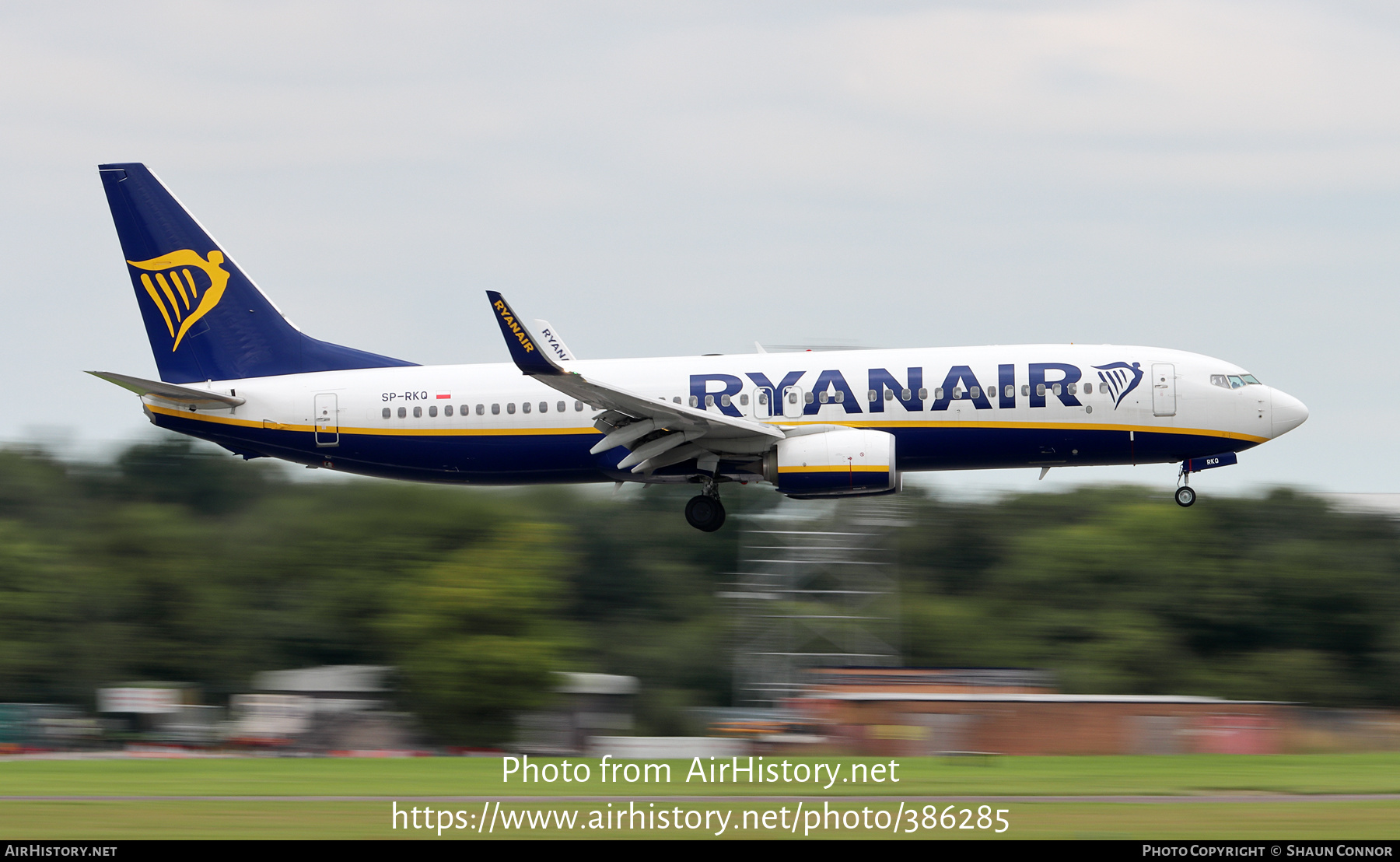 Aircraft Photo of SP-RKQ | Boeing 737-800 | Ryanair | AirHistory.net #386285