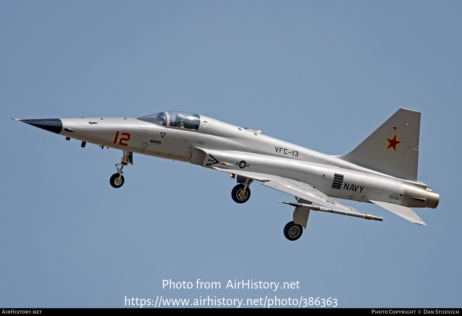 Aircraft Photo of 761583 | Northrop F-5N Tiger II | USA - Navy | AirHistory.net #386363