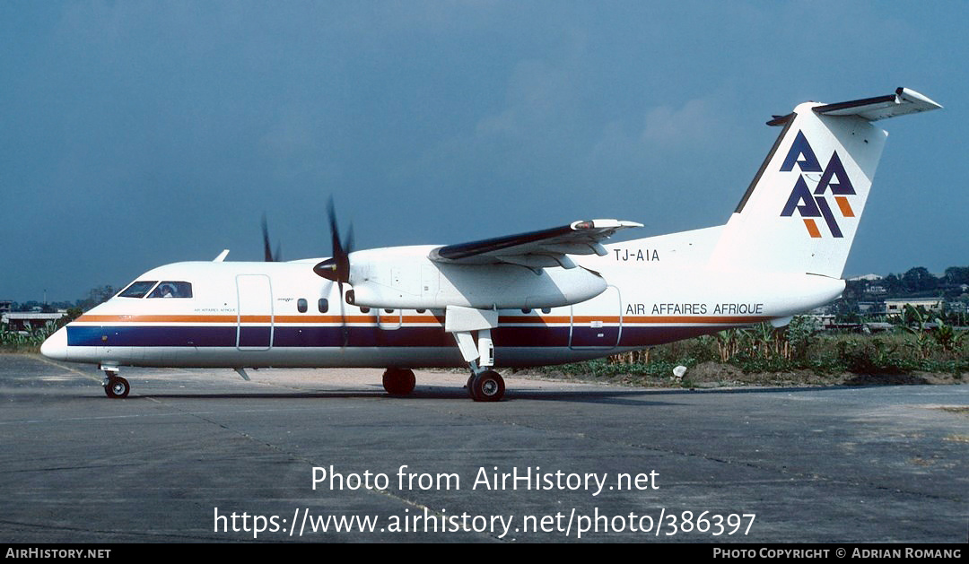 Aircraft Photo of TJ-AIA | De Havilland Canada DHC-8-102 Dash 8 | Air Affaires Afrique - AAA | AirHistory.net #386397