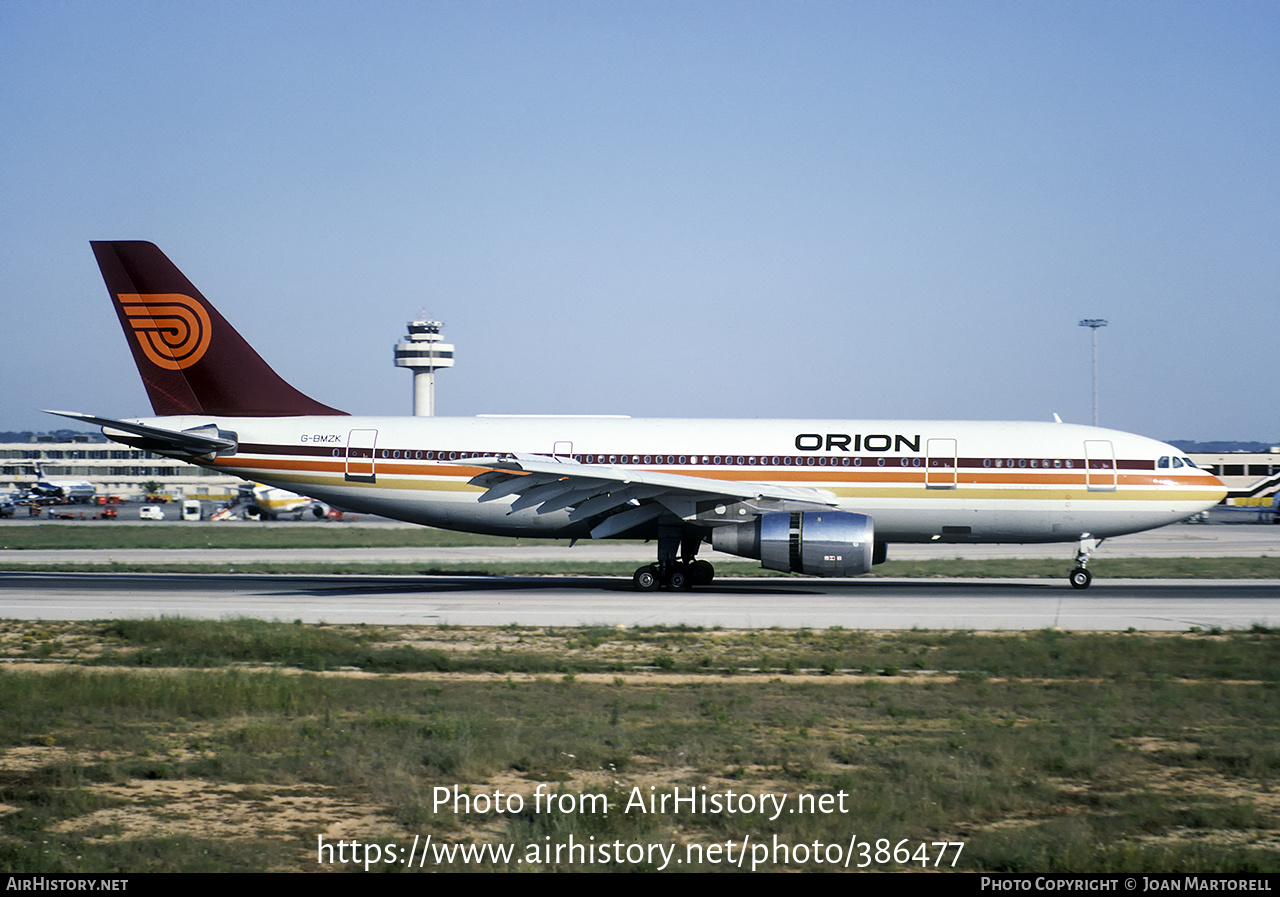 Aircraft Photo of G-BMZK | Airbus A300B4-203 | Orion Airways | AirHistory.net #386477