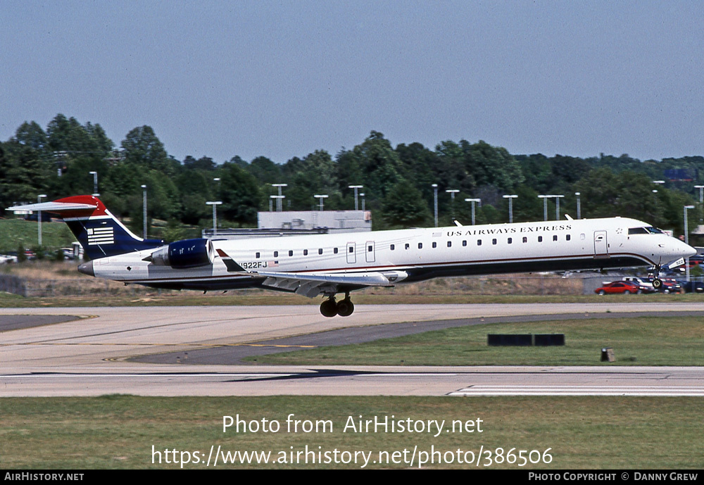 Aircraft Photo of N922FJ | Bombardier CRJ-900LR (CL-600-2D24) | US Airways Express | AirHistory.net #386506