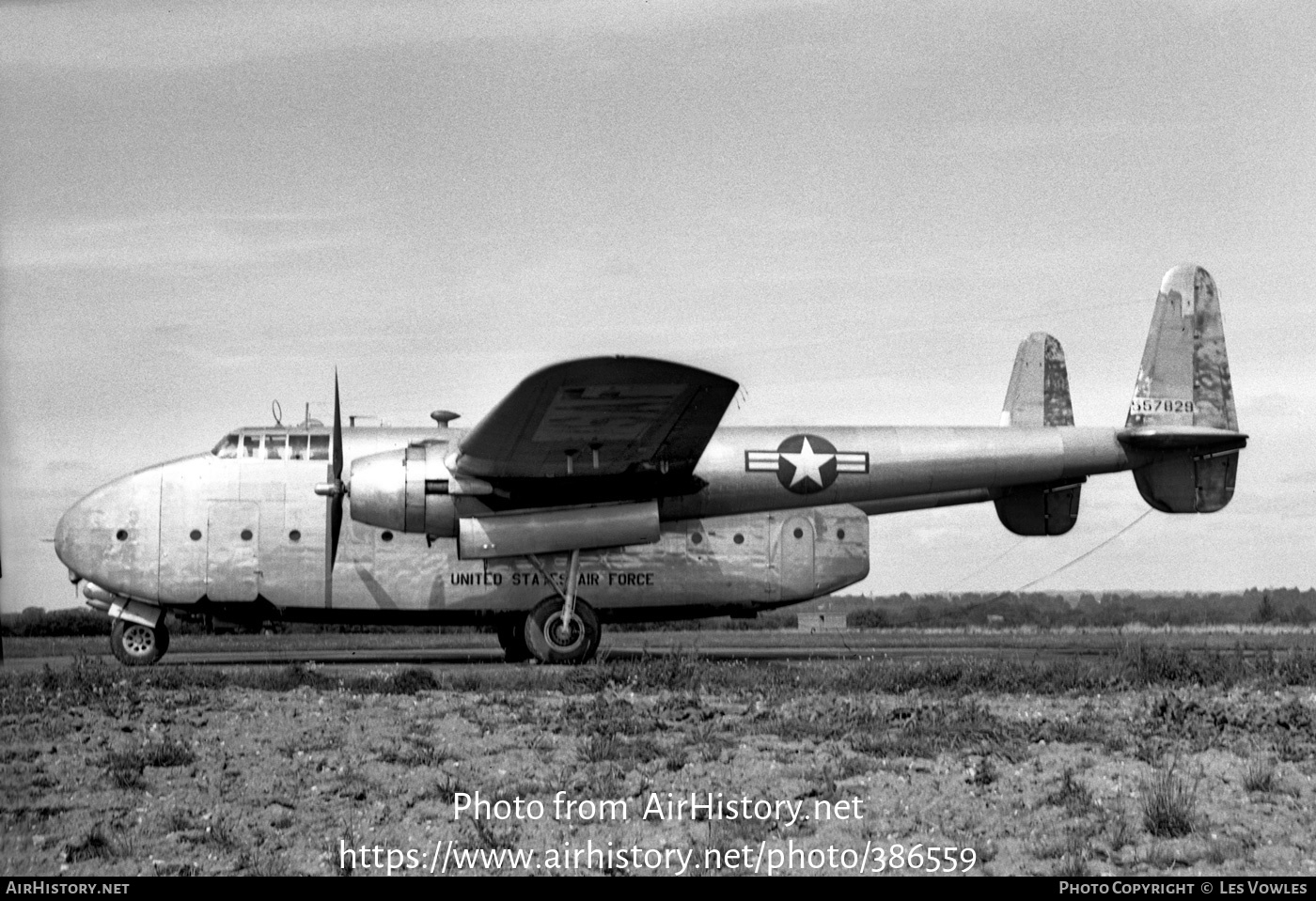 Aircraft Photo of 45-57829 / 557829 | Fairchild C-82A Packet | USA - Air Force | AirHistory.net #386559