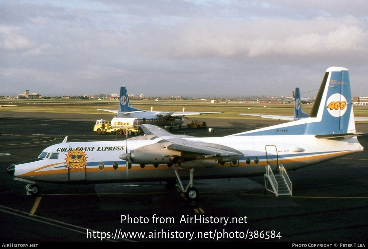 Aircraft Photo of VH-EWQ | Fokker F27-500 Friendship | East-West Airlines | AirHistory.net #386584