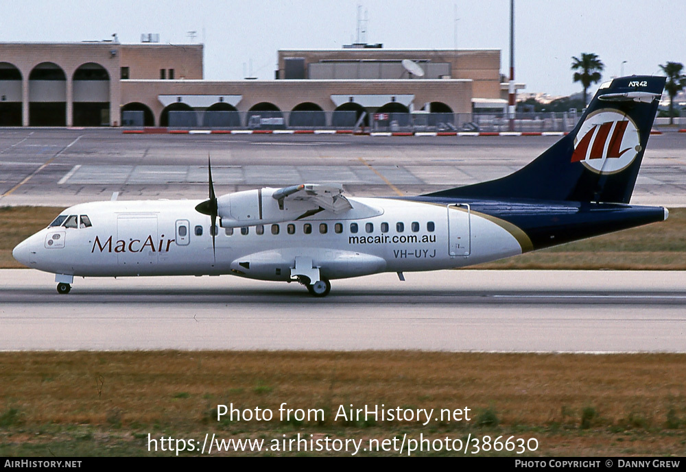 Aircraft Photo of VH-UYJ | ATR ATR-42-500 | MacAir Airlines | AirHistory.net #386630