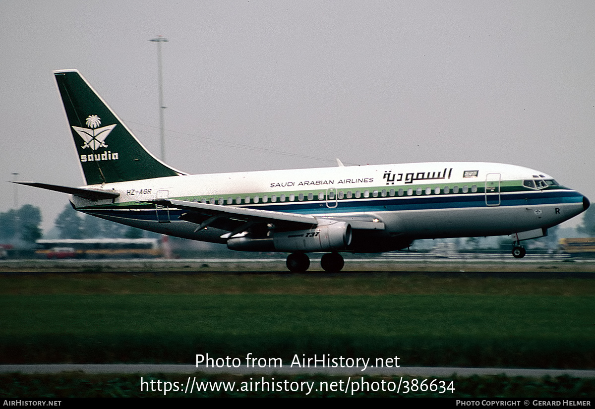 Aircraft Photo of HZ-AGR | Boeing 737-268/Adv | Saudia - Saudi Arabian Airlines | AirHistory.net #386634