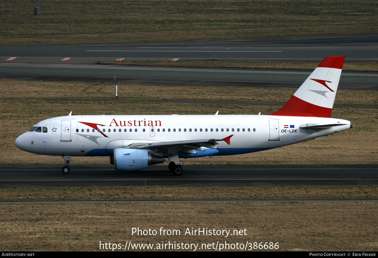 Aircraft Photo of OE-LDE | Airbus A319-112 | Austrian Airlines | AirHistory.net #386686