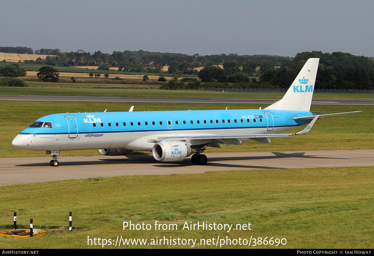 Aircraft Photo of PH-EZF | Embraer 190STD (ERJ-190-100STD) | KLM Cityhopper | AirHistory.net #386690