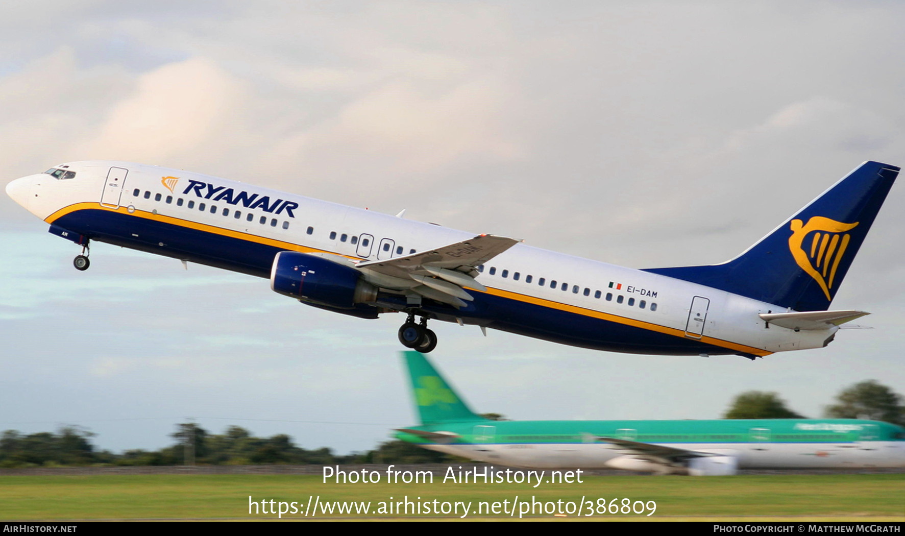 Aircraft Photo of EI-DAM | Boeing 737-8AS | Ryanair | AirHistory.net #386809