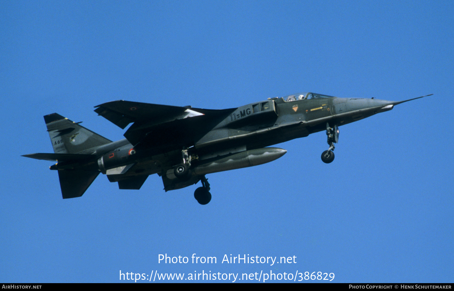 Aircraft Photo of A86 | Sepecat Jaguar A | France - Air Force | AirHistory.net #386829