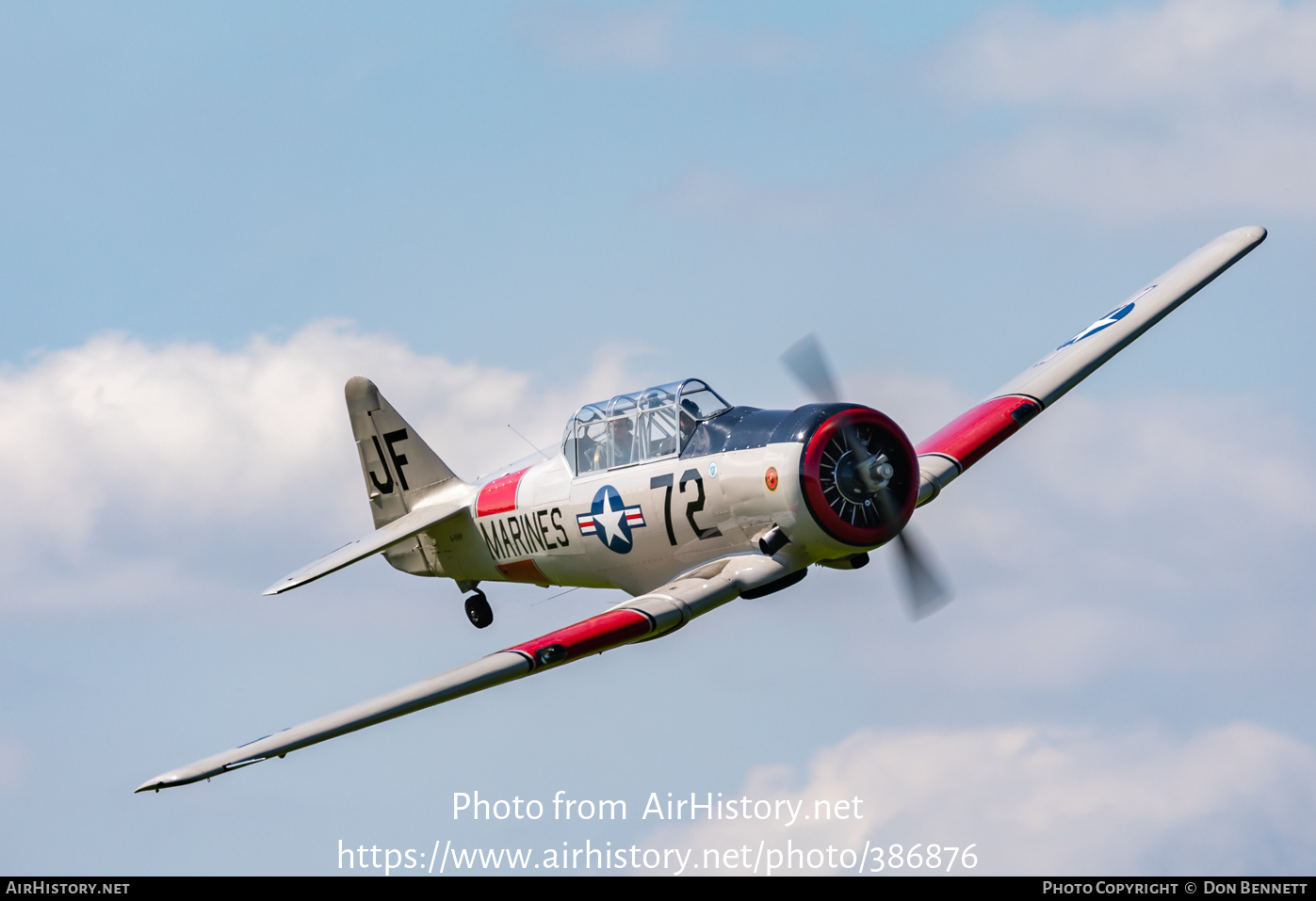 Aircraft Photo of G-DHHF | North American SNJ-5 Texan | USA - Marines | AirHistory.net #386876