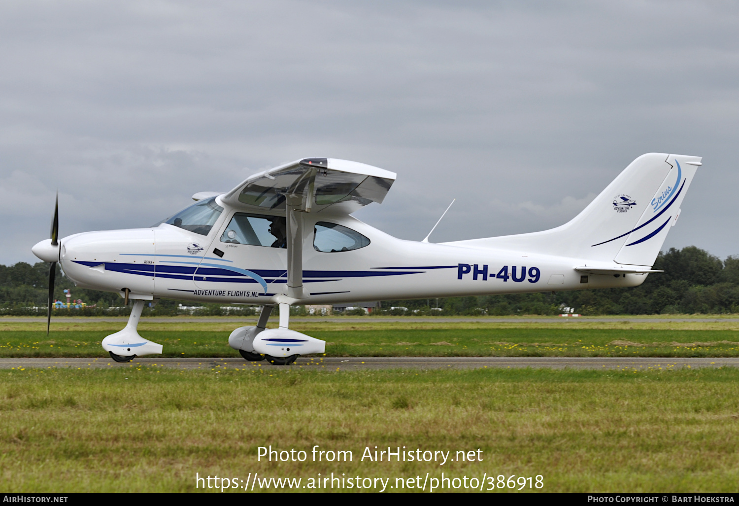 Aircraft Photo of PH-4U9 | TL Ultralight TL-3000 Sirius | Adventure Flights | AirHistory.net #386918