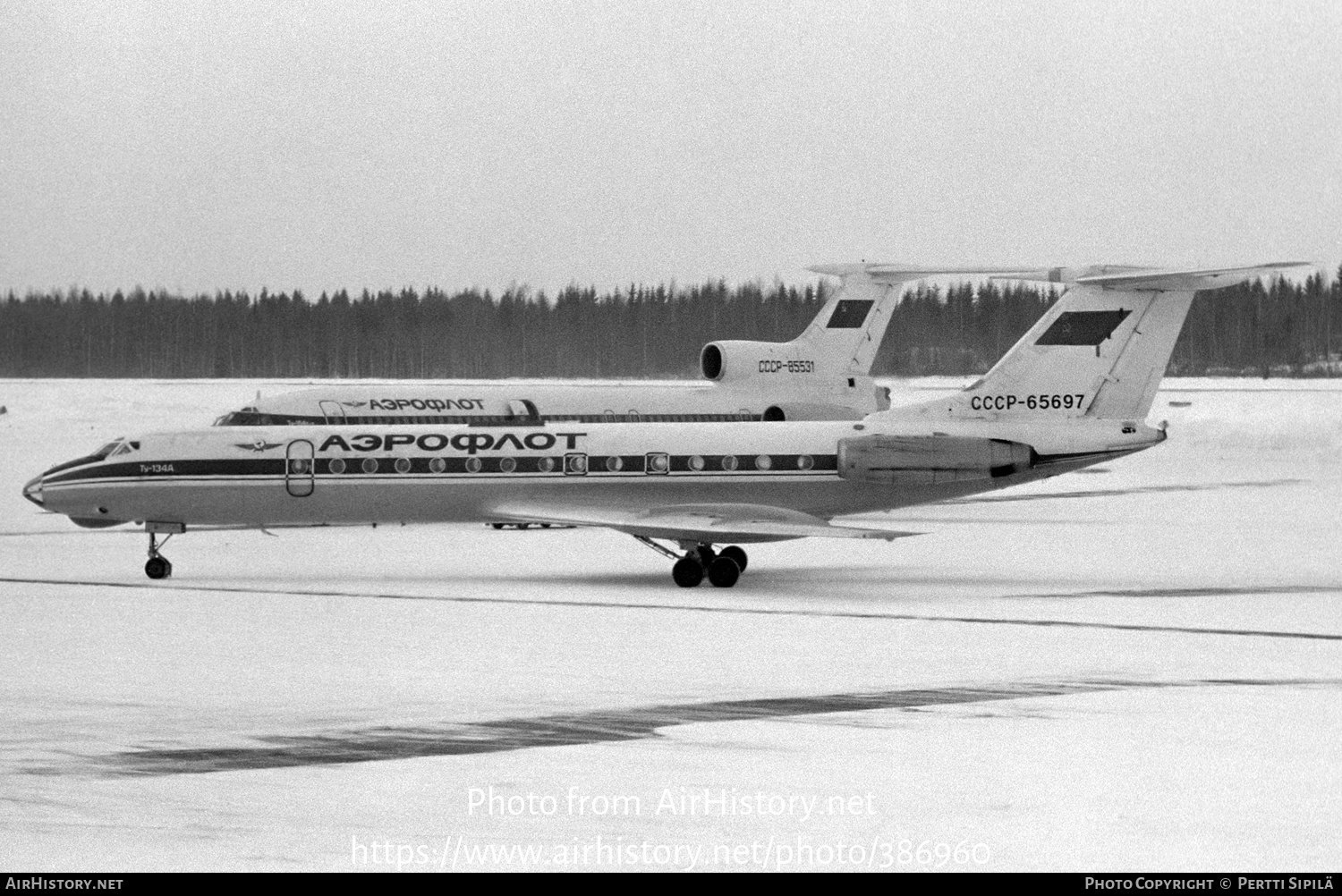 Aircraft Photo of CCCP-65697 | Tupolev Tu-134A | Aeroflot | AirHistory.net #386960