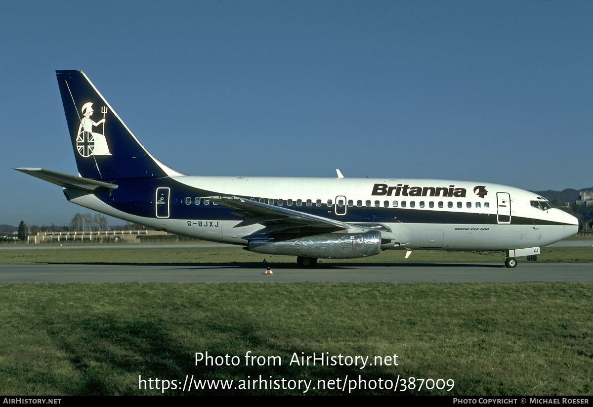 Aircraft Photo of G-BJXJ | Boeing 737-219/Adv | Britannia Airways | AirHistory.net #387009