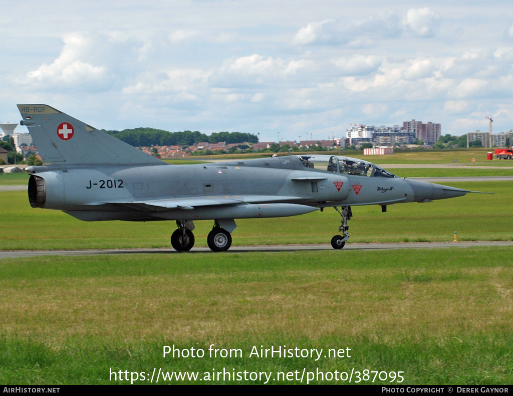 Aircraft Photo of HB-RDF / J-2012 | Dassault Mirage IIIDS | Switzerland - Air Force | AirHistory.net #387095