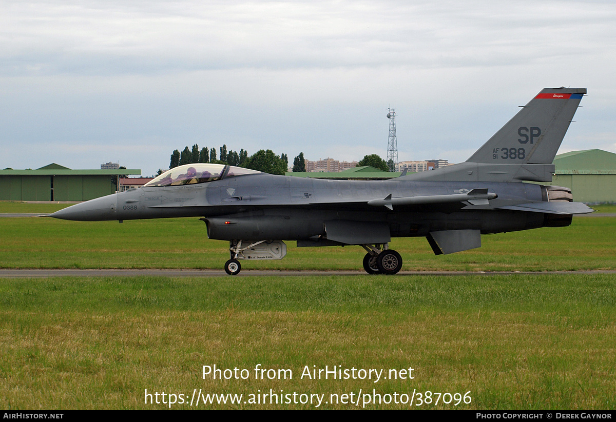 Aircraft Photo of 91-0388 / AF91-388 | General Dynamics F-16CM Fighting Falcon | USA - Air Force | AirHistory.net #387096