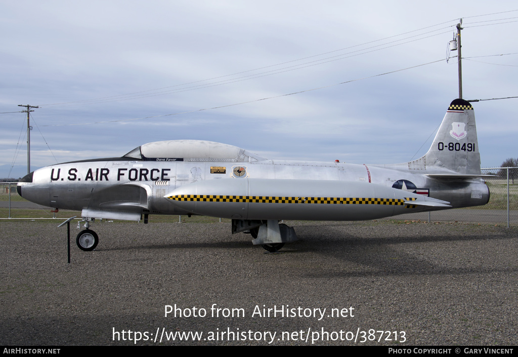 Aircraft Photo of 58-0491 / 0-80491 | Lockheed T-33A | USA - Air Force | AirHistory.net #387213