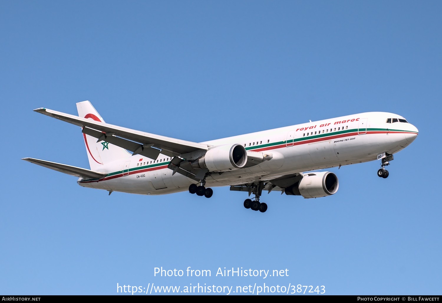 Aircraft Photo of CN-ROG | Boeing 767-328/ER | Royal Air Maroc - RAM | AirHistory.net #387243