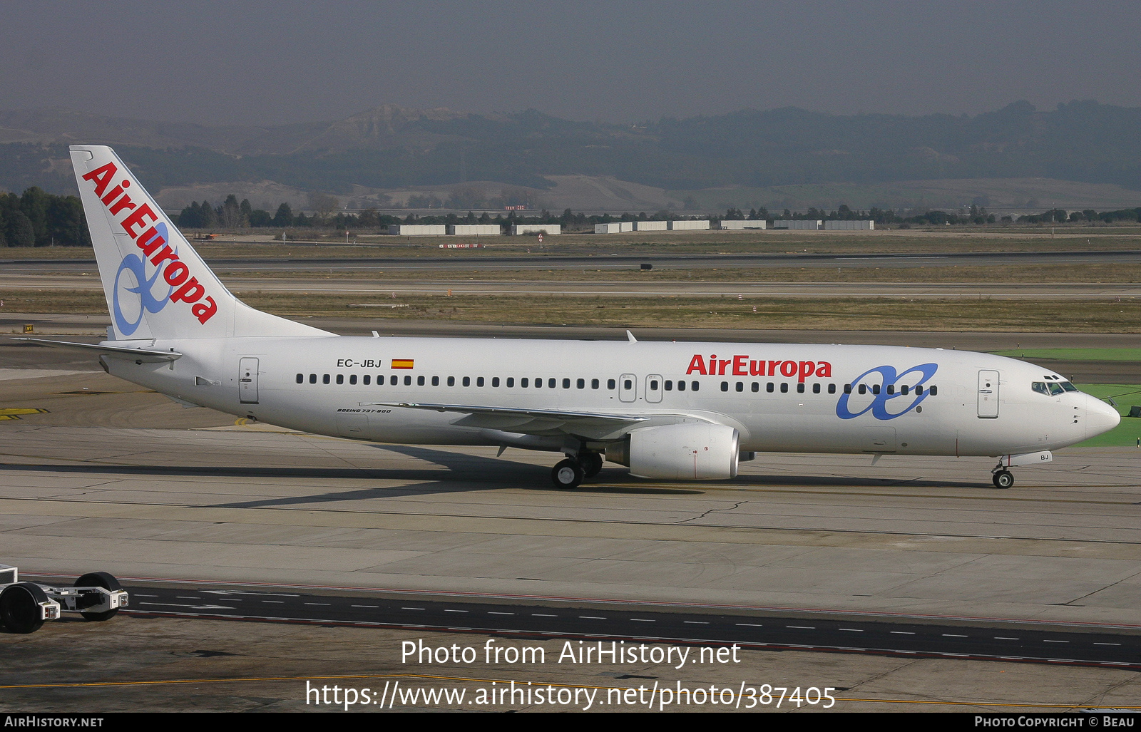 Aircraft Photo of EC-JBJ | Boeing 737-85P | Air Europa | AirHistory.net #387405