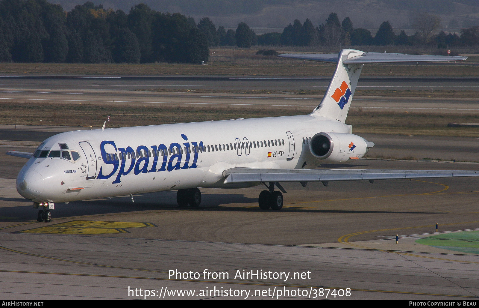 Aircraft Photo of EC-FXY | McDonnell Douglas MD-83 (DC-9-83) | Spanair | AirHistory.net #387408