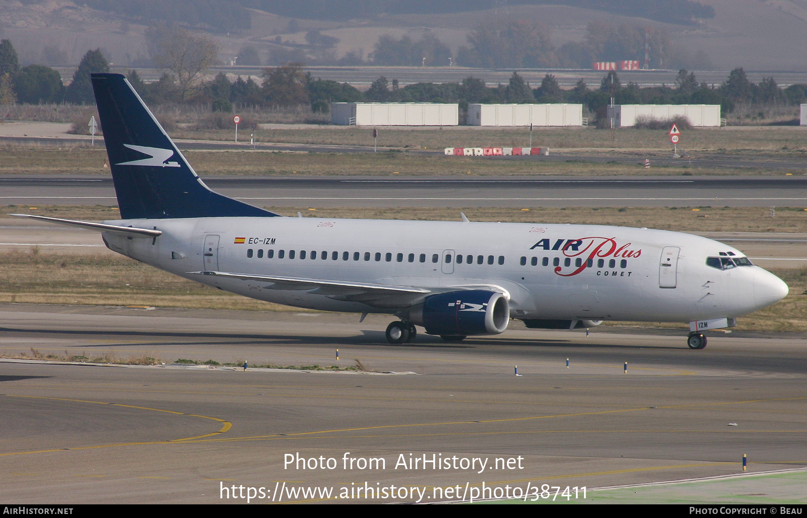 Aircraft Photo of EC-IZM | Boeing 737-33A | Air Plus Comet | AirHistory.net #387411