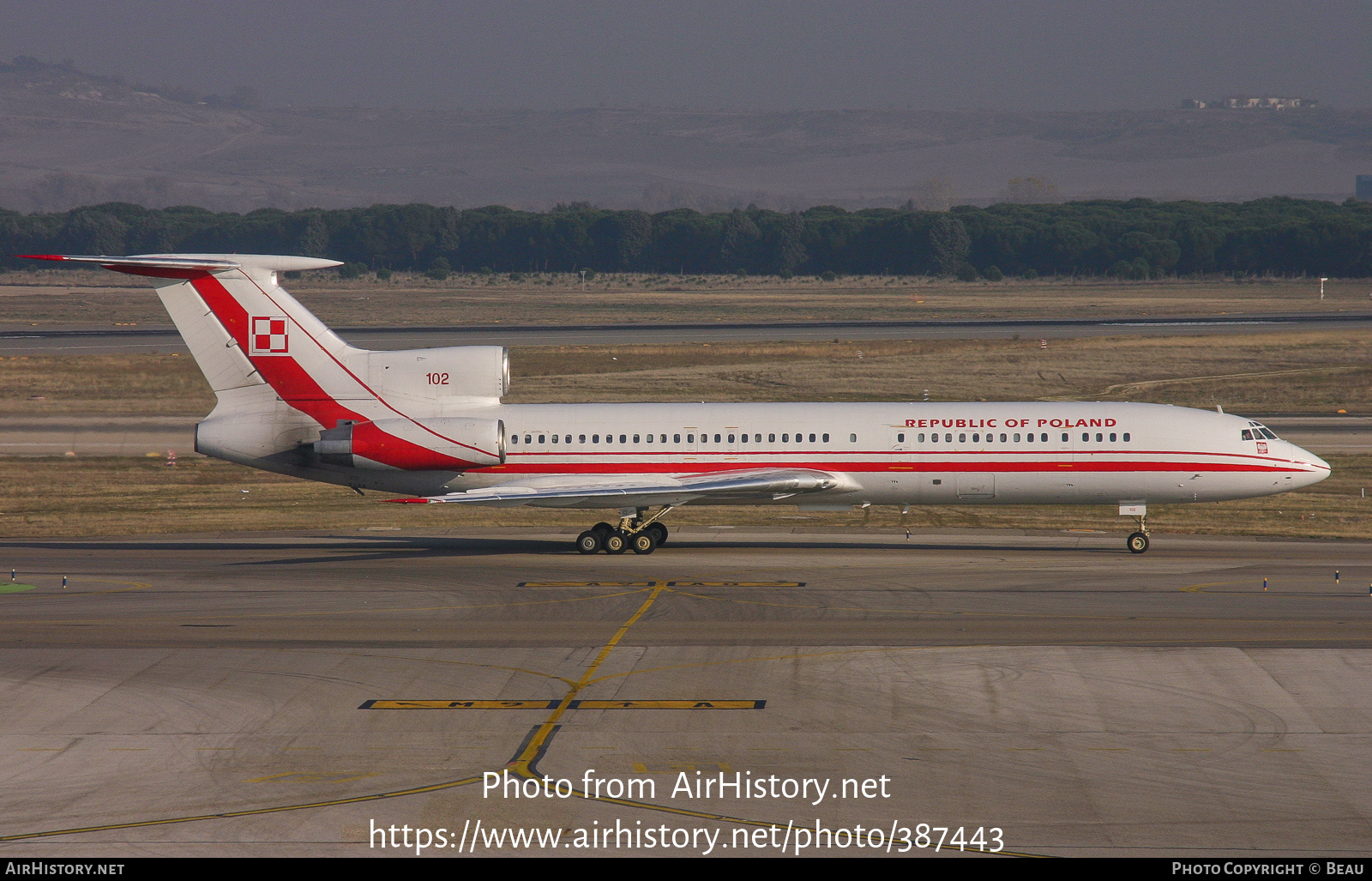 Aircraft Photo of 102 | Tupolev Tu-154M | Poland - Air Force | AirHistory.net #387443